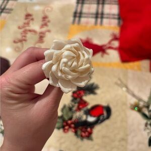 Handmade Sea Shell Rose Hair Accessory